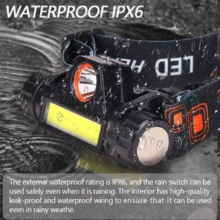 DEVHEART Headlamp Flashlight Rechargeable Headlamps Adjustable Strap Waterproof Headlight LED Headlamp