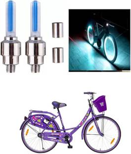 E-Shoppe Cycle Steel, Plastic Tyre Valve Cap For SILK LADY 26T LED Wheel Reflectors