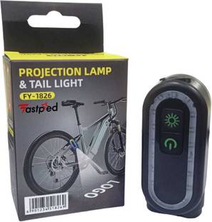 FASTPED Bicycle USB Rechargeable Projection LED Rear Break Light