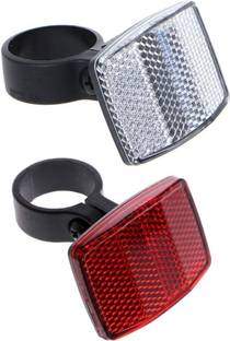 LORWADIYA Cycle Reflector Red White Safety Warning Reflectors Light Bicycle Reflector Halogen Rear Break Light
