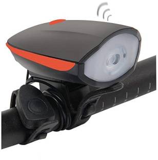 rebel 2-in-1 USB Rechargeable Bicycle Horn Light (3 modes) LED Front Light