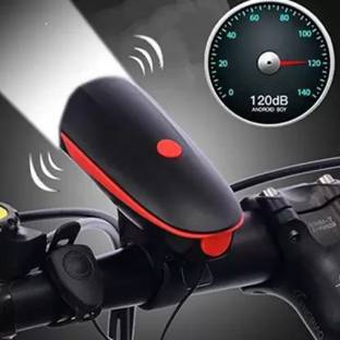 SPOKEFOX 2-in-1 USB Rechargeable Bicycle/Bike Horn LED Front Light (3 modes) LED Front Light