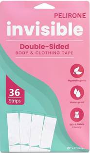BEYKURY Double Sided Sticky Tape Stirip (36 PCS STRIPS) Silicone Peel and Stick Bra Petals