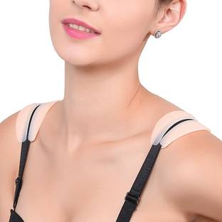 TRK HUB Women's Silicone Bra Strap Pain Relief Cushion Comfortable Non-slip Shoulder Pad Silicone Push Up Bra Petals