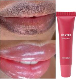 Latixmat Remove Dark Dry Chapped Lips Strawberry Lip Scrub Strawberry