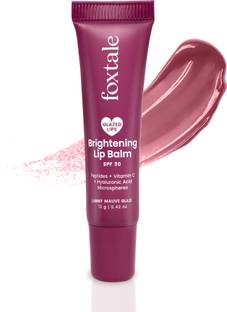 Foxtale SPF30 Brightening LipBalm with Peptides, VitC & Hyaluronic Acid (Light Mauve) Caramel