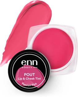 ENN Pout 3 In 1 Lip,Cheek Tint & Blush With SPF 10 For Face, Lips & Eyelids - Passion Pink