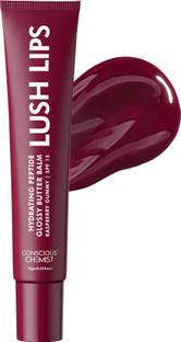 Conscious Chemist Peptide Lip Balm - Lush Lips with SPF15 |For Dry & Chapped Lips | For Dark Lips. Raspberry Gummy