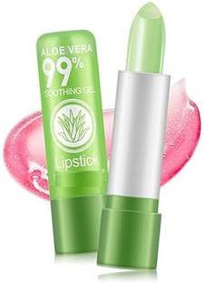 secret huda Aloe Vera Temperature Change Color Lipstick Lip Balm ( Pack Of 2) Aloe Vera