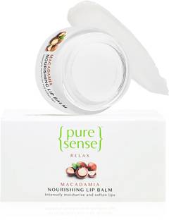 PureSense Macadamia Nourishing Lip Balm for Soft Mosturised & Glossy Lips Macadamia Nut