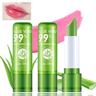 KAIASHA ALOE VERA LIP BALM FOR DRY TO SMOOTH LIPS PACK OF 2 ALOE VERA