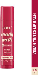 Plum Candy Melts Red Velvet Love Tinted Lip Balm | Hydrates Dry & Chapped Lips Red Velvet Love