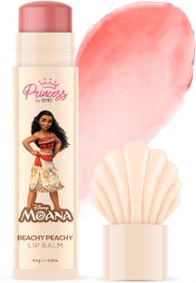 Renee Princess Disney Moana Beachy Peachy Lip Balm, For Smooth Soft Lips, Peach Tint, Beachy Peachy