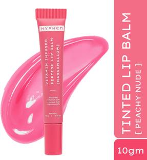 HYPHEN Tinted Lip Balm - Marshmallow|1% Vit E,2% Squalane & Peptide|Brightens Dark Lips Fruity