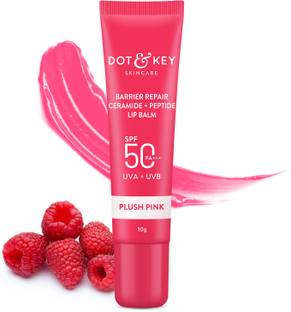 Dot & Key Ceramide&Peptide Barrier Repair Lip Balm Spf ,For Normal Skin|Plush Pink Cherry