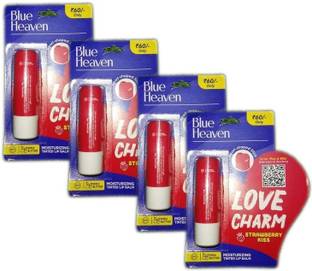 BLUE HEAVEN LOVE CHARM MOISTURIZING LIP BALM 4.2G PACK OF 4 ALL