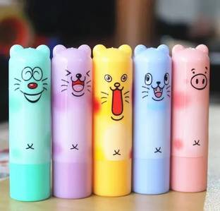 Wiffy Cartoon Moisturizing Lip Balm Fruit pack of 3 fruits FRUITY fruity