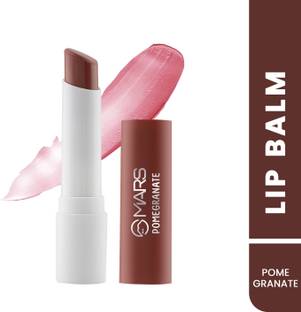 MARS Aqua Splash Tinted Lip Balm Enriched with Shea Butter| Non-Sticky & Moisturizing (POMEGRANATE)