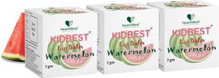 HealthBest Kidbest Lip Balm for Kids | 7gm Each (Pack Of 3) Watermelon