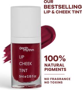 Earth Rhythm Lip & Cheek Tint- Brandy, Nourishes & Hydrates Dry Chapped Lips with Vitamin E Brandy