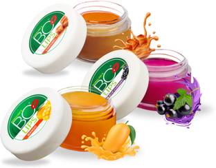 BOROLINE Bo Lips Nourishing Lip Balm | Glossy Soft Lips | Natural Almond Oil With Flavour Black Currant, Mango, Caramel