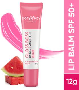 Dot & Key Watermelon Lip Balm,Intense Moisturizer for Dry, Chapped Lips | Tinted Watermelon