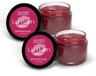 Nourish Mantra Dark Lips Tinted Lip Balm with SPF Made with Shea Butter & Beetroot
