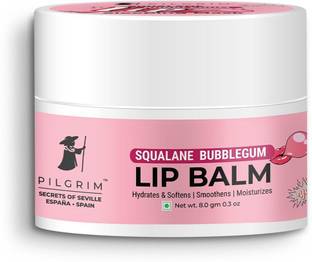 Pilgrim Squalane Lip Balm For Dry & Chapped Lips Enriched With Shea & Cocoa Butter - Bubblegum