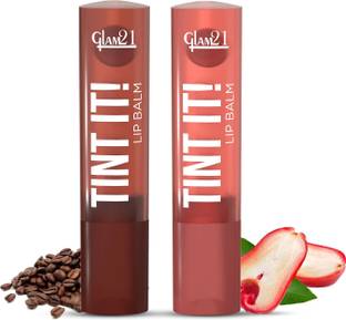 Glam21 Tint it LipBalm Everyday Hydration with SPF15 & Vit-E | Shea Butter Avocado Oil Coffee Beans & Rose Apple