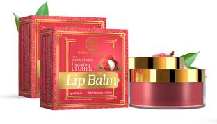 KHADI NATURAL Lip Balm with Beeswax and Shea Butter - Lychee