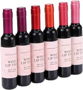 Bridester 6 Colors Wine Lip Tint, Natural Liquid Long Lasting Lip Gloss Matte Lip Sticks Wine