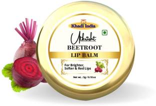 Utkrisht Khadi Beetroot Lip Balm for Dry Lips- Softens, Smooths & Hydrates Beetroot