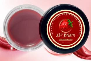Natural Health and Herbal Products Strawberry Kisses Lip Balm Your Lips' Friend 12 Hour Moisturization Shea Butter Strawberry
