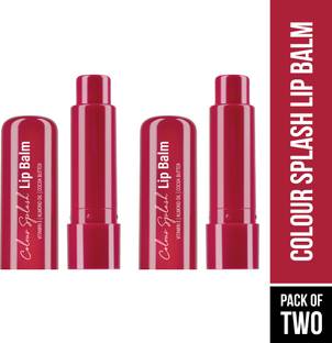 Hilary Rhoda Colour Splash Lip Balm | With SPF-15 | Intense Hydration | For Dry Chapped Lips - Strawberry