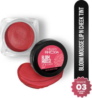 Hilary Rhoda Bloom Mousse Lip N Cheek Tint | Waterproof & Smudge-Proof | Matte Finish - Flashy Pink
