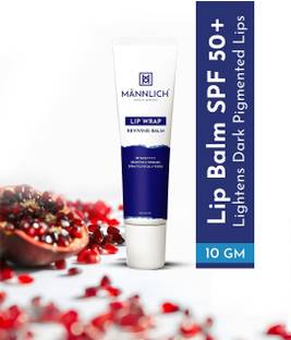 Mannlich Lip Brightening Balm for Dark Lips | SPF 50, 2% Kojic Acid & 1% Hyaluronic Acid Unflavored