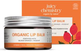 Juicy Chemistry Blood Orange & Rosehip Lip Balm | Lip balm for Dry, Chapped & Pigmented Lips Blood Orange & Rosehip