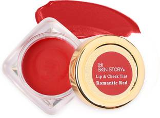 The Skin Story Lip & Cheek Tint Romantic Red, Manjistha & Mango Butter, Lightweight & Natural No Flavour