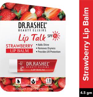 DR.RASHEL Strawberry Nourishing Lip Balm for Men & Women with Vitamin E & SPF 15 for Dry and Cracked Lips