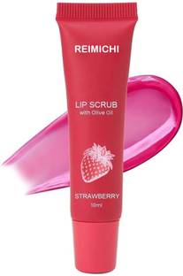 REIMICHI Strawberry Lip Scrub For Pigmentation, Lip Scrub For Dark Lips For Women & Men