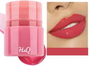HSQ Rotating Lip Balm Stick | Glossy Pink Hydrating Lip Care mix fruit