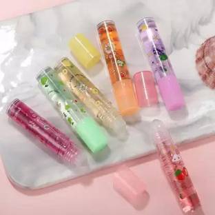 ShopCircuit Lip Roll-on Fruit Lip Oil Balm Water Lip Glaze 6 Colors Lip gloss Fruity