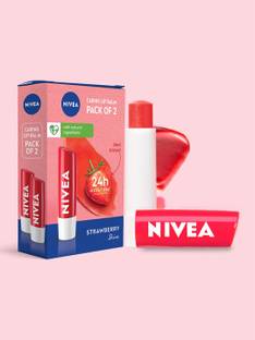 NIVEA Strawberry Fruity Shine Lip Balm Strawberry