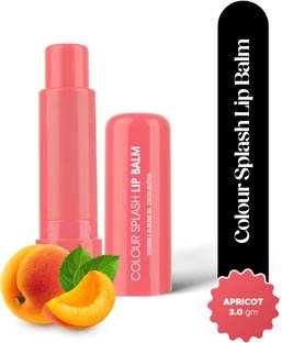 Hilary Rhoda Colour Splash Lip Balm | With SPF-15 | Intense Hydration | For Dry Chapped Lips - Apricot | Shade 04