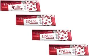 Leeford Lip Lite Strawberry Moisturizing Lip Balm with SPF 15 ( 4 Pc x 15 gm ) Strawberry