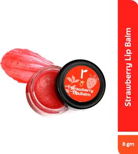 RIVONA NATURALS Lip Balm | Avocado Butter + Kokum Butter | Moisturizing & Plumping Strawberry