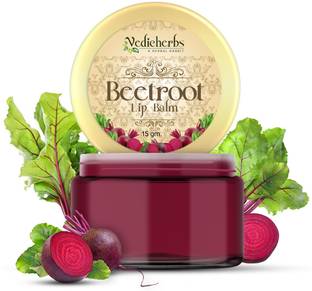 Vedicherbs Beetroot Lip Balm for Nourishment with Natural Extract | Pinky Goodlooking Lips Beetroot