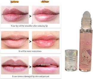 AMOSFIA Moisturizing with Roller Tip Lip Oil Roll-On – Lightweight Shine & Hydration
