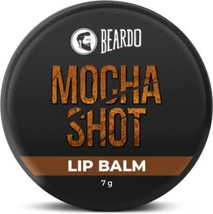 BEARDO Mocha Shot Lip Balm |Lip Balm for Men| Lip Care for Dry& Cracked Lips Coffee, Vitamin E, Shea Butter, Coconut Oil