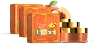 KHADI NATURAL Lip Balm with Beeswax and Shea Butter - Peach